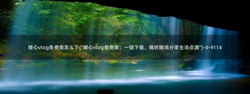 糖心视频vlog免费版